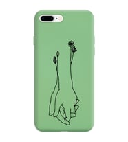Iphone 7 Plus Çizgi Tasarımlı Yeşil Lansman Telefon Kılıfı