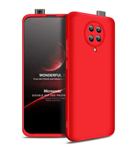 Microsonic Xiaomi Redmi K30 Pro Kılıf Double Dip 360 Protective Kırmızı