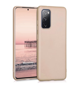 Microsonic Matte Silicone Samsung Galaxy S20 FE Kılıf Gold