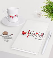 BK Gift Kişiye Özel Acil Tıp Teknisyeni Beyaz Defter Kalem Türk Kahvesi Fincanı Seti-2 (Model 1)