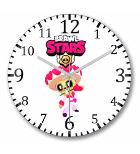 Brawl Stars Romantic  Poco Duvar Saati Bombeli Gercek Cam
