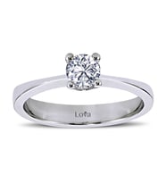 Lova D Renk 0,38 Karat Pırlanta Tektaş Yüzük - 1040042