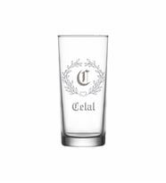 Kişiye Özel C Baş Harfli ve İsimli Tekli Rakı Bardağı  Model 27