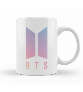 Bts Logo Kupa Bardak Porselen