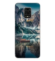 Göl Manzara Tasarımlı Süper Şeffaf Silikon Telefon Kılıfı Xiomai Redmi Note 9 Pr