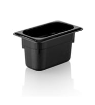 Plastport Kırılmaz Gastronom Küvet - Siyah 1/9-100 (Siyah-Gri)