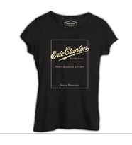 Eric Clapton and His Band Siyah Kadın Tshirt