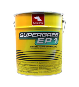 Petrol Ofisi Super Gres Ep 1 15 Kg Lityum Sabunlu Performanslı Gres