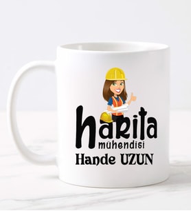 Harita Mühendisi  Kupa (Beyaz)