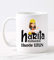 Harita Mühendisi  Kupa (Beyaz)