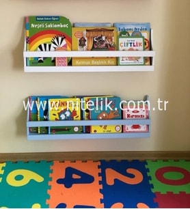 İkili linar lake montessori kitaplık raf