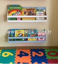 İkili linar lake montessori kitaplık raf
