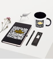 BK Gift Kişiye Özel Sınıf Öğretmeni Temalı Siyah Defter Kalem Anahtarlık Kupa Seti - 3