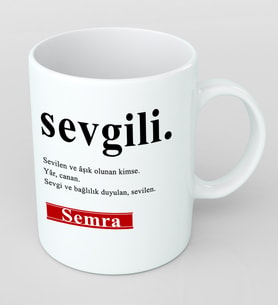 Kişiye Özel Sevgili Kupa Bardak