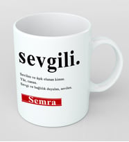 Kişiye Özel Sevgili Kupa Bardak