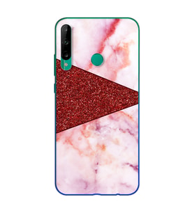Çapraz Mermer Tasarımlı Süper Şeffaf Silikon Telefon Kılıfı Huawei P40 Lite E