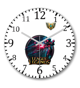 Caitlyn Lol League Of Legends Duvar Saati Bombeli Gercek Cam