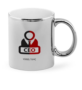 BK Gift Kişiye Özel Mesleki Ceo Krom Kupa Bardak  1