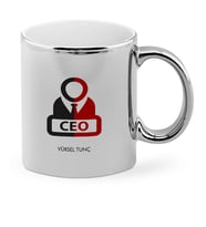 BK Gift Kişiye Özel Mesleki Ceo Krom Kupa Bardak  1