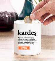 Kardeş Kelime Anlamı Kişiye Özel Kumbara