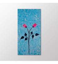 Arty Tablo Pembe Güller Tablo (Karışık)