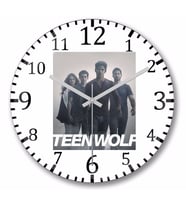 Teen Wolf   Duvar Saati Bombeli Gercek Cam