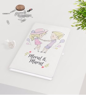 BK Gift Kişiye Özel Sevgililer Günü Beyaz Defter-63