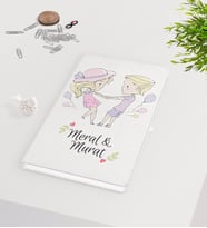 BK Gift Kişiye Özel Sevgililer Günü Beyaz Defter-63