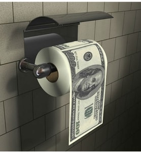 Dolar Desenli Tuvalet Kağıdı