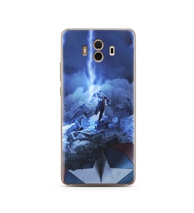 Kaptan Amerika Tasarım Süper Şeffaf Silikon Telefon Kılıfı Huawei Mate 10 Pro 