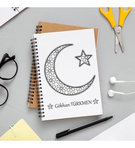 Ay Yıldız Defteri Kişiye Özel