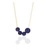 Azuris 925 Ayar Gümüş Lapis Lazuli Taşlı Kolye