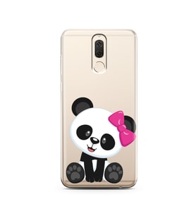 Panda Tasarımlı Süper Şeffaf Silikon Telefon Kılıfı Huawei Mate 10 Lite