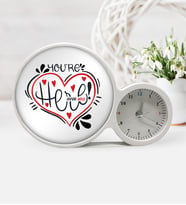 BK Gift Kişiye Özel Kalbimdesin Saatli Sihirli Led Ayna Çerçeve  1