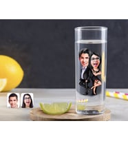 BK Gift Kişiye Özel Renkli Baskılı Sevgililer Karikatürlü Vodka Bardağı-6 (Beyaz)