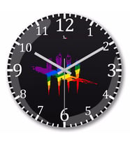Dead By Daylıght Logo Duvar Saati Bombeli   Gercek    Cam