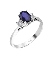 Sirius Pırlanta ve Oval Safir Taşlı Yüzük 0717R0043
