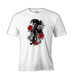 Tattoo - Tiger Beyaz Erkek Tshirt