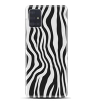 Kılıfland Samsung Galaxy A31 Kılıf Silikon Resimli Kapak Zebra Pattern Stok 1087