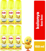 Dalin Bebek Kolonyası 150Ml (Bıcı Bıcı Kokusu) Klasik 6 Lı Set