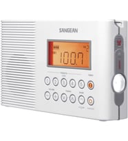 Sangean H205TQ AM/FM Su Geçirmez Duş Radyosu