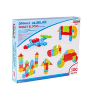 Pilsan Smart Bloklar - Eğitici ve Geliştirici Zeka Blokları - 100 Parça - 03 295