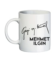 Atatürk Hediyesi İsimli Gazi Mustafa Kemal İmzalı Kupa Bardak