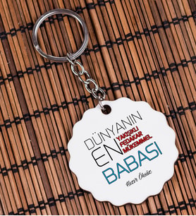 Babalar Günü Hediyesi Anahtarlık