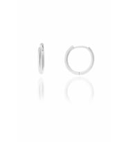 Söğütlü Silver Gümüş rodyumlu 14 mm halka küpe
