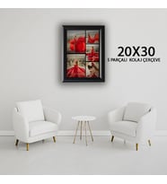 Dekoratif 20x30 Ebatında 5'li Kolaj Tablo