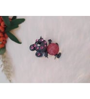 Gümüş Renk Fare Figürlü Yüzük Pembe Kristalli Ayarlanabilir Çocuk Yüzük