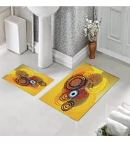 Banyo Halısı Ikili Klozet Takımı Kaymaz Tabanlı (60 xm x 100 cm + 40 cm x 60 cm) 