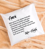 Amcaya Hediye Amca Yazılı Kişiye Özel Amca Yastık