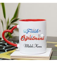 Fizik Öğretmeni Kupa Bardağı Kalpli